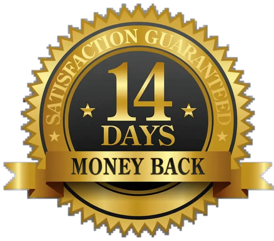 14 days money back seal